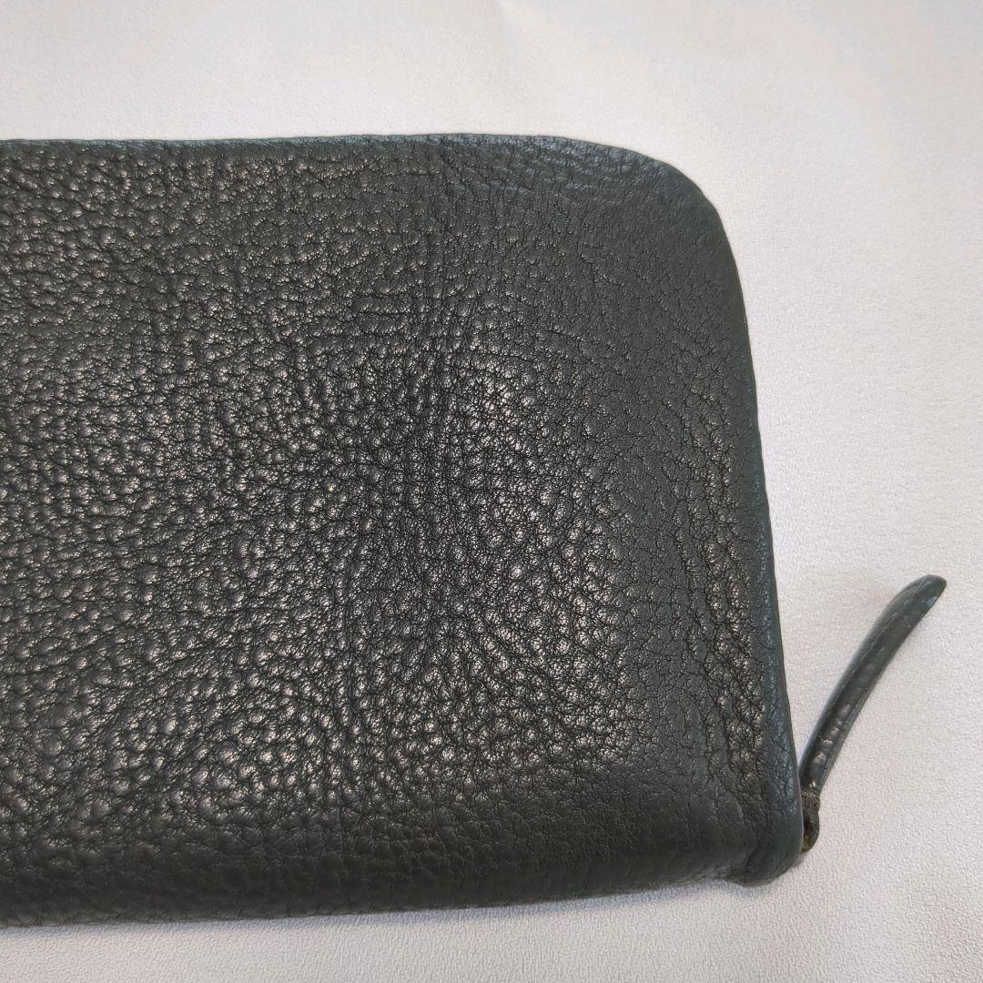 土屋鞄│トーンオイルヌメ クッションファスナー 長財布 グレー系 レザー