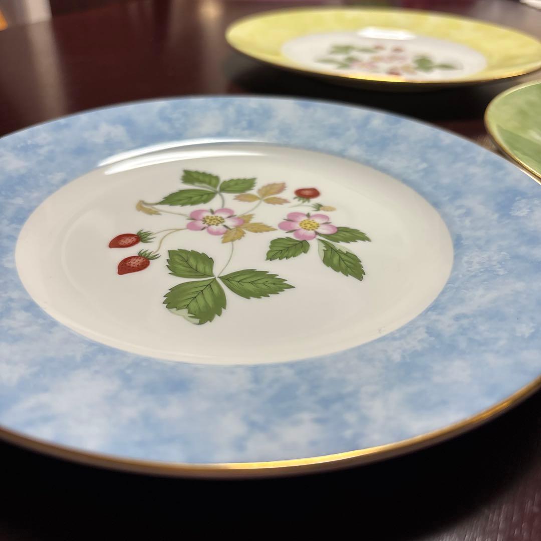 ウェッジウッド ワイルドストロベリー フルリムプレート 5枚