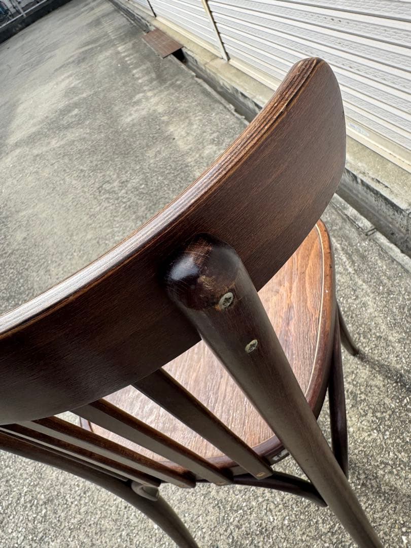 2脚セット チェア TON 曲木 ベントウッド ダークウォールナット