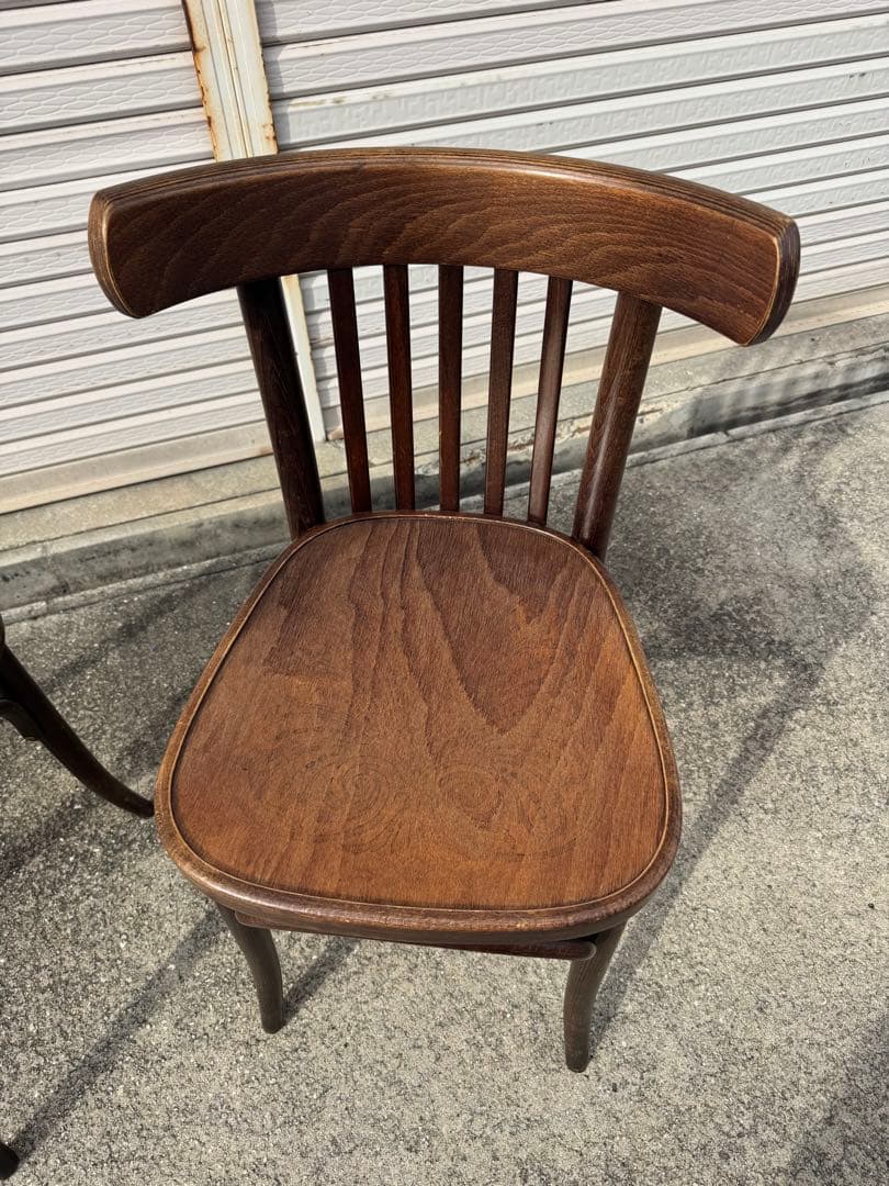 2脚セット チェア TON 曲木 ベントウッド ダークウォールナット