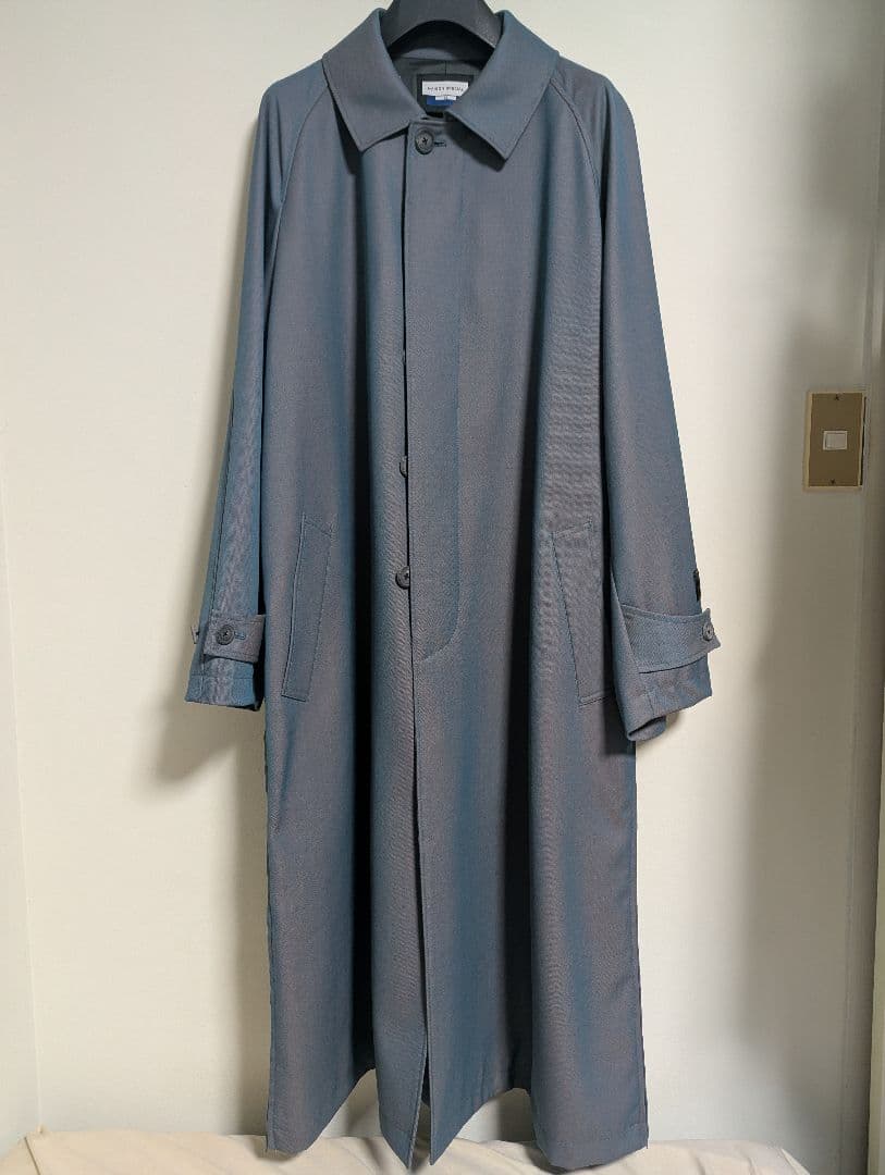 maisonspecial ウールシャンブレー ステンカラーコート