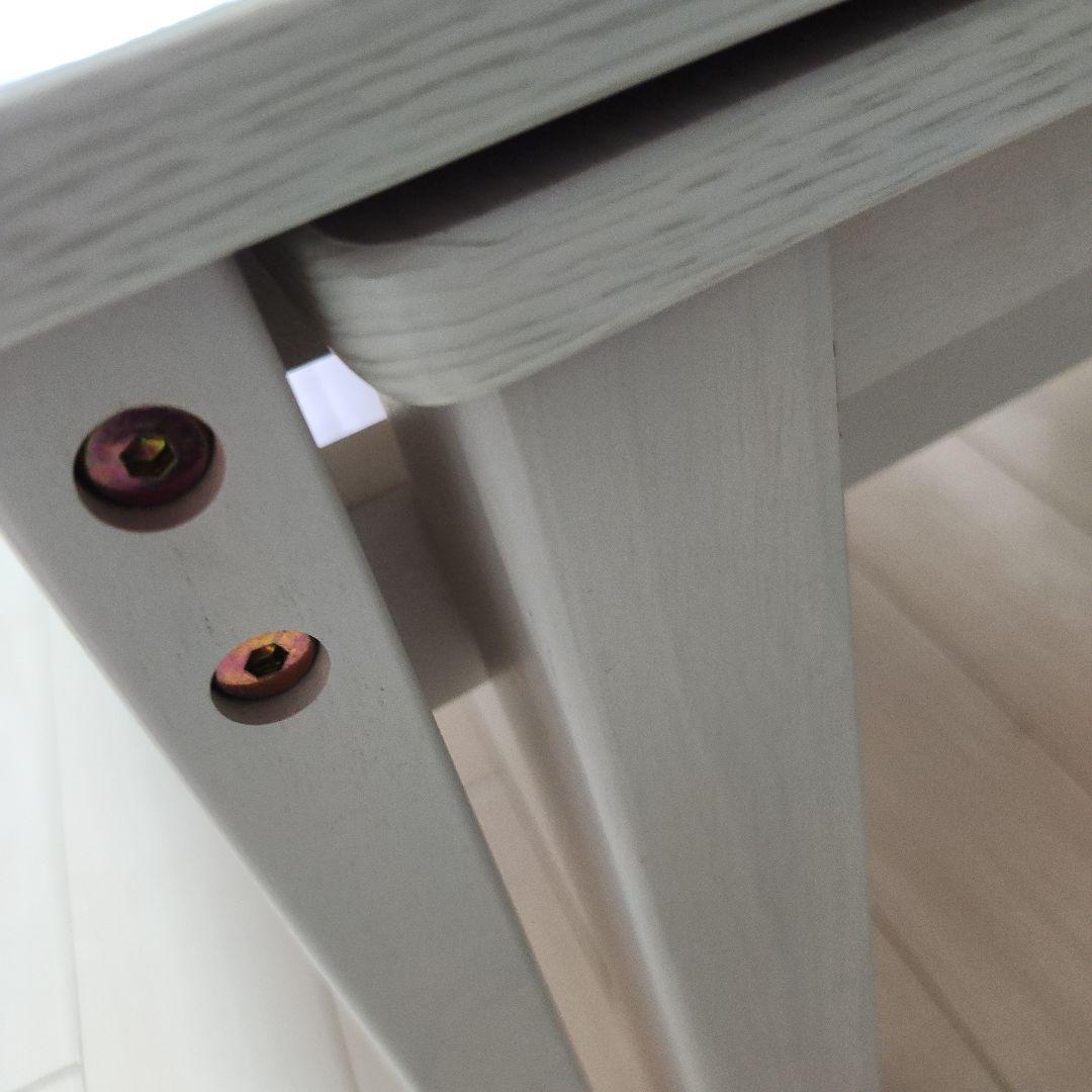 アイリスプラザ伸縮センターテーブル W80-140 RPE80TBLWH取説なし