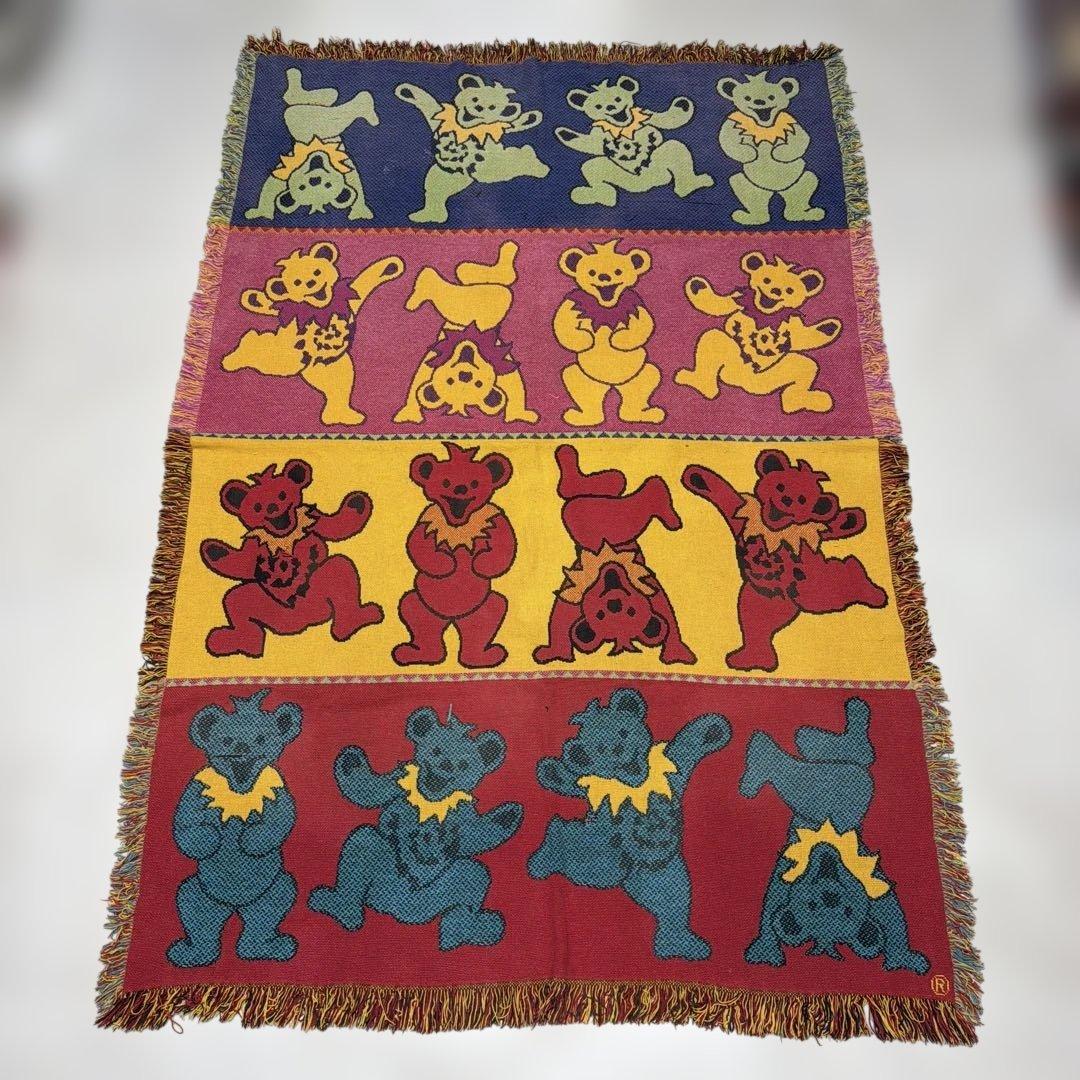 グレイトフル・デッド　ダンシングベアー　マルチカバー　ラグ 177x121