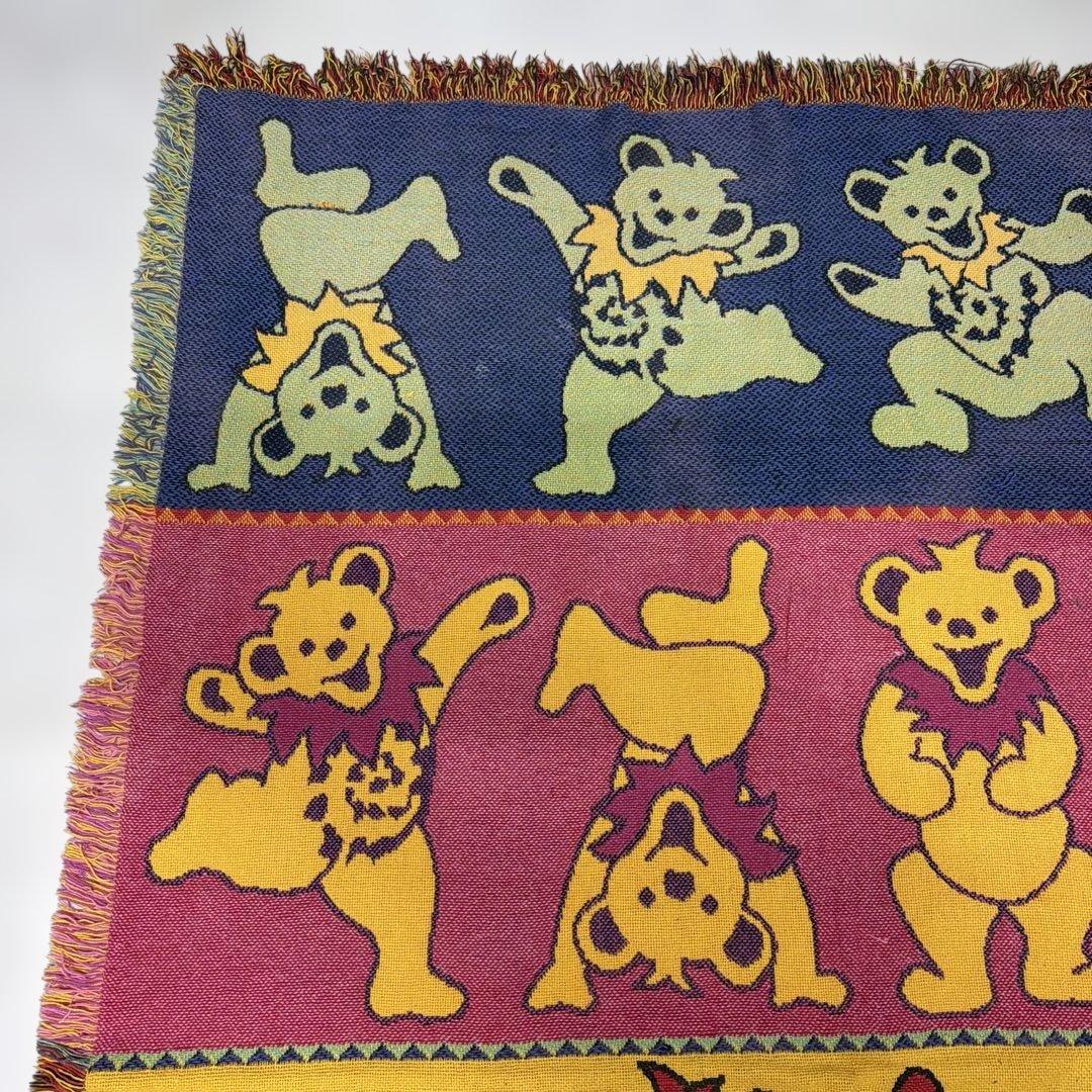 グレイトフル・デッド　ダンシングベアー　マルチカバー　ラグ 177x121