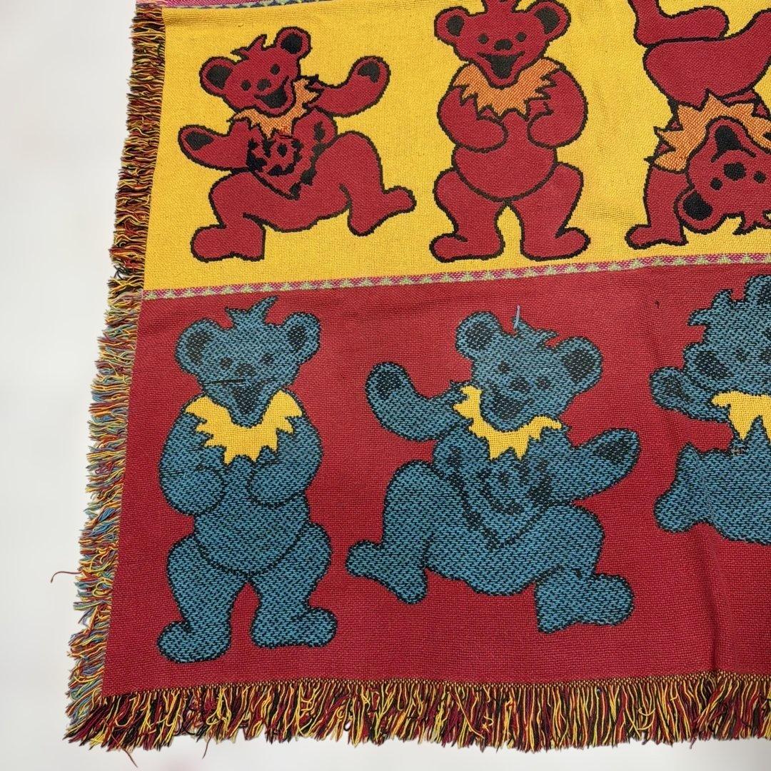 グレイトフル・デッド　ダンシングベアー　マルチカバー　ラグ 177x121