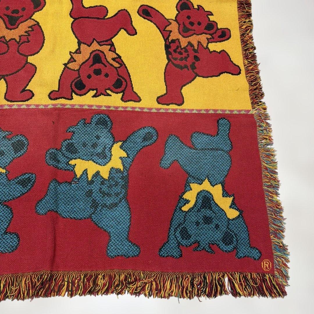 グレイトフル・デッド　ダンシングベアー　マルチカバー　ラグ 177x121