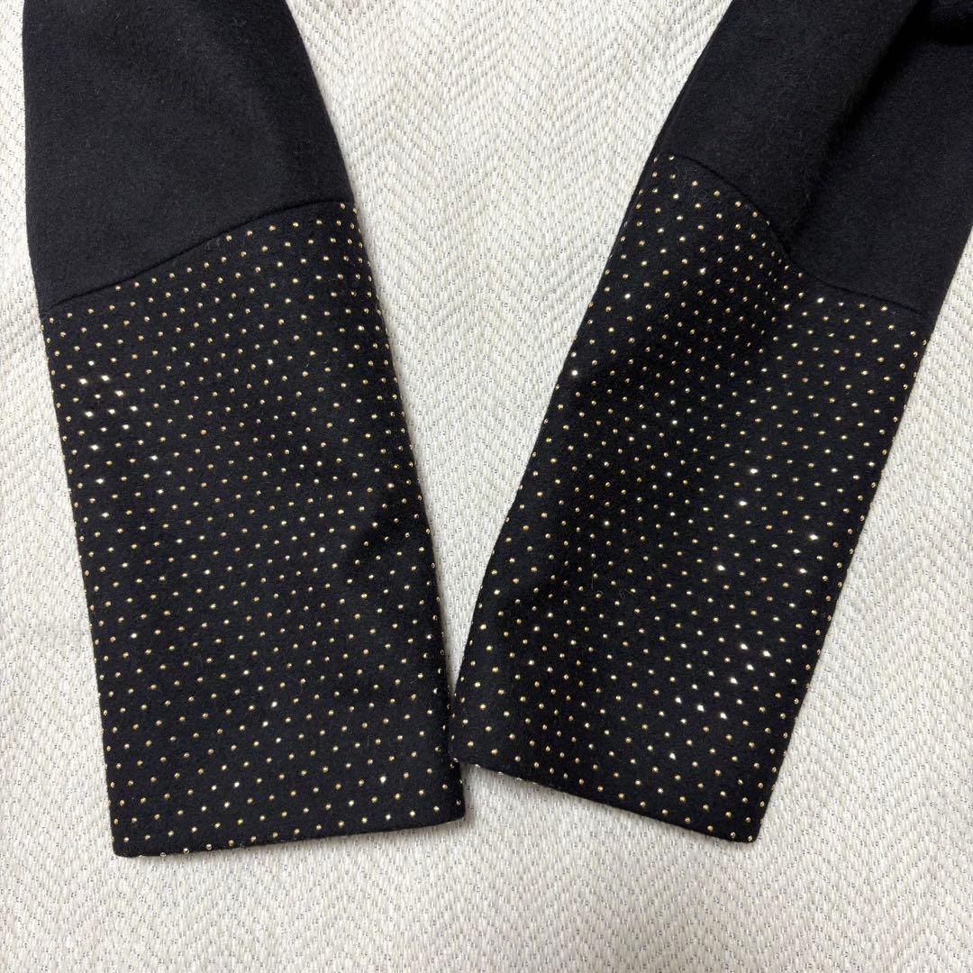 極美品 Just Cavalli イタリア製 スタッズ ロングコート