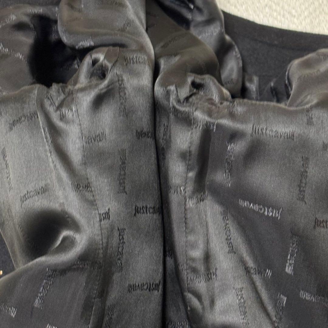 極美品 Just Cavalli イタリア製 スタッズ ロングコート