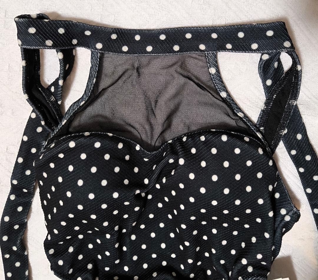 タグ付 SNIDEL ホルターネックスウィムワンピース スナイデル　水玉　ドット