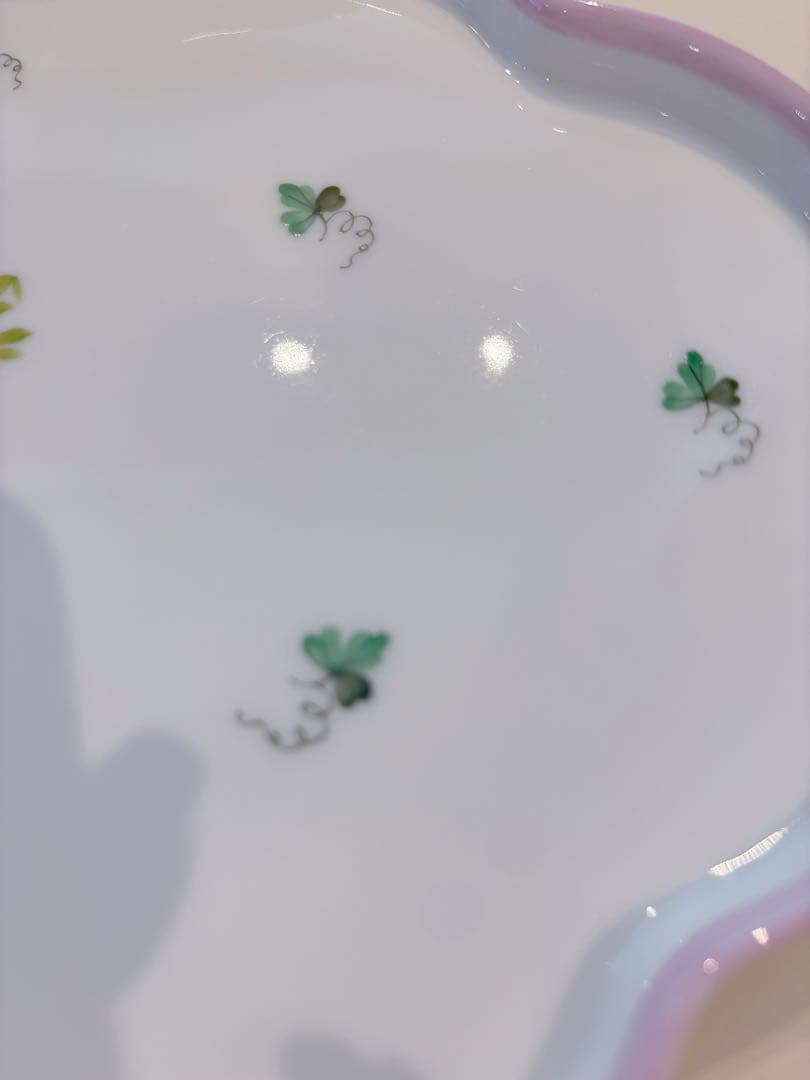 ♡奈桜♡さま御専用　ヘレンド　ウイーンの薔薇ピンク　 スカラッププレート25㎝