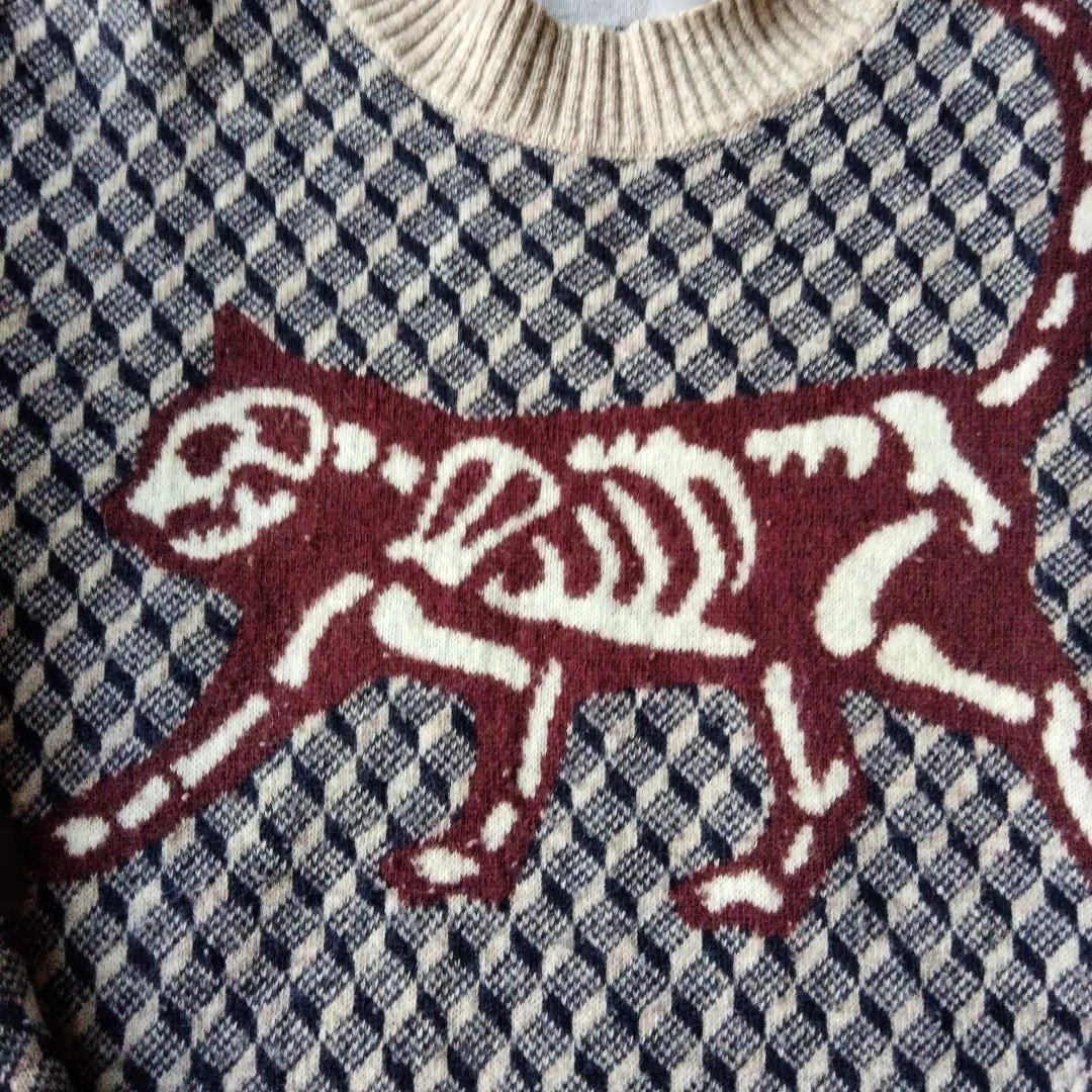 UNDERCOVERISM 猫骨格デザイン ニットセーター