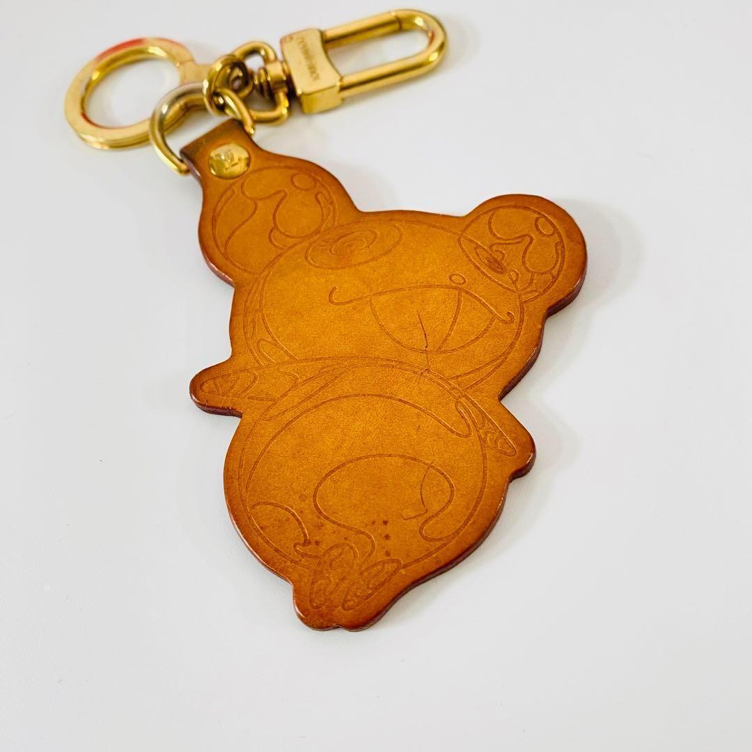 ルイヴィトン ポルトクレ パンダ 村上隆 キーホルダー バッグチャーム レザー