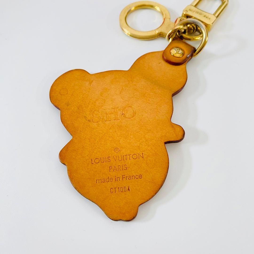 ルイヴィトン ポルトクレ パンダ 村上隆 キーホルダー バッグチャーム レザー