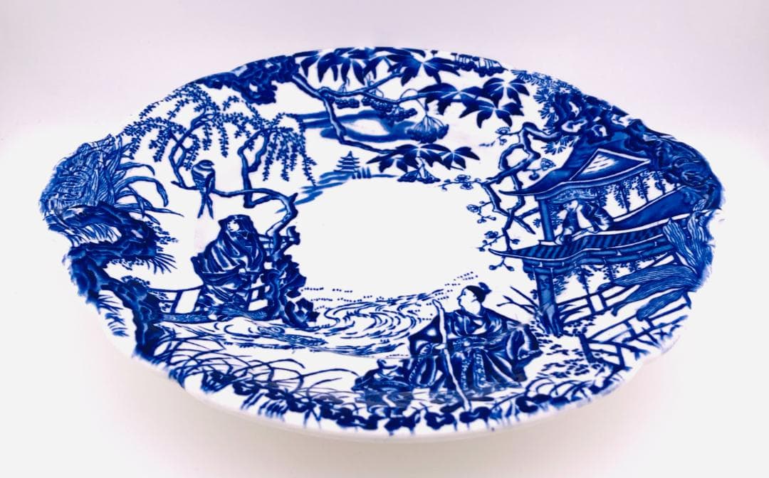 ミカド 耳付プレート ボーンチャイナ 英国製 ロイヤルクラウンダービー 送料込