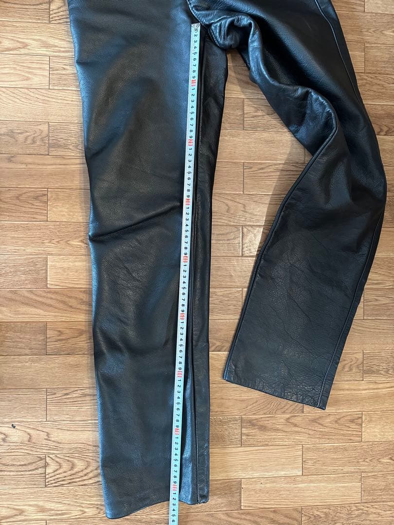 Schott レザー パンツ 30 黒　USED