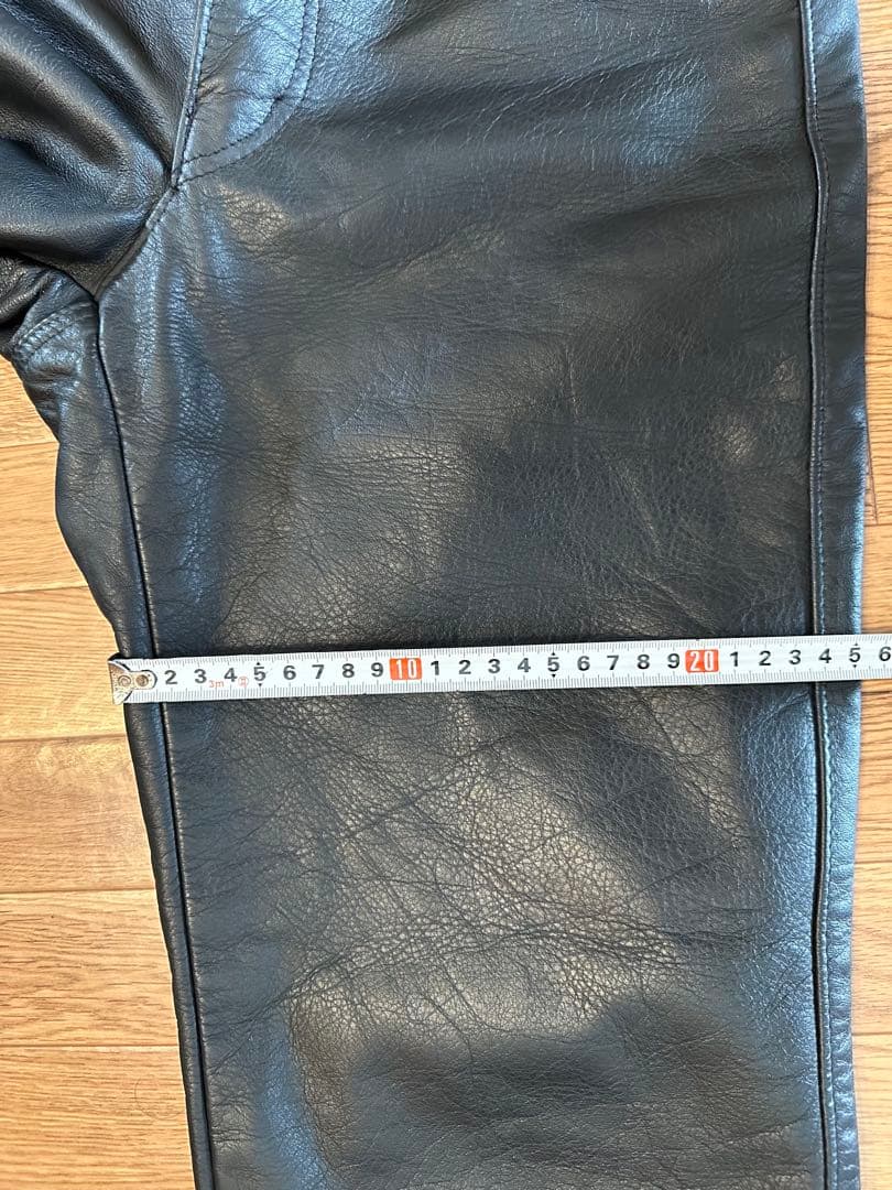 Schott レザー パンツ 30 黒　USED