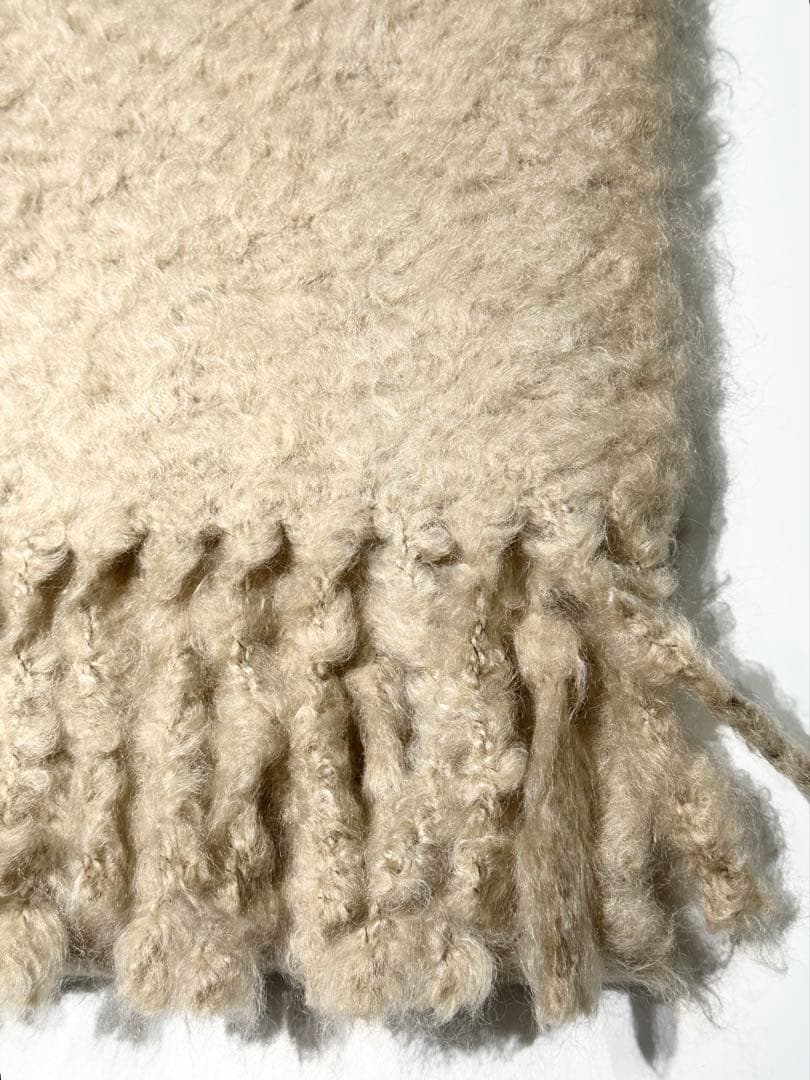 【最終値下げ価格】ASAUCE MELER キッドモヘア 大判ストール