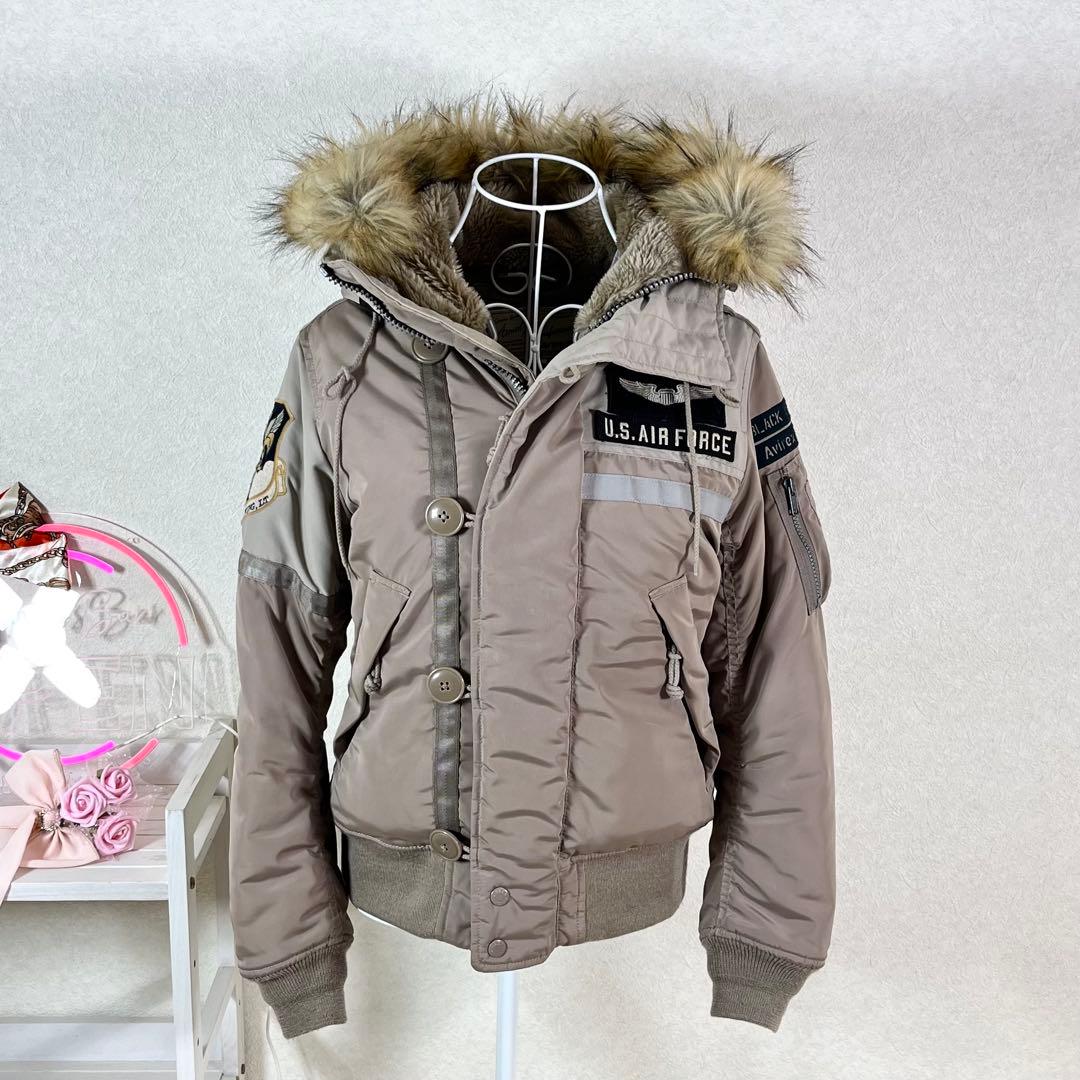 まち様 AVIREX N-2B BLACK KNIGHTS フライトジャケット