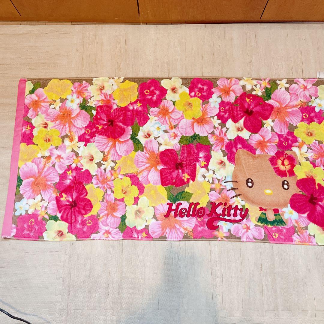 【激レア】日焼けキティ ハローキティ vivitix バスタオル ハイビスカス