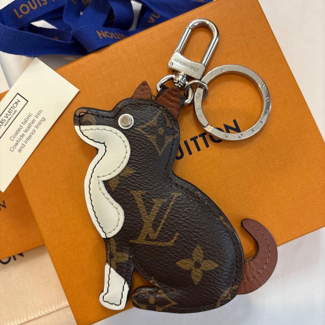 ルイヴィトン　ポルトクレ・アニマル　犬　キーリング