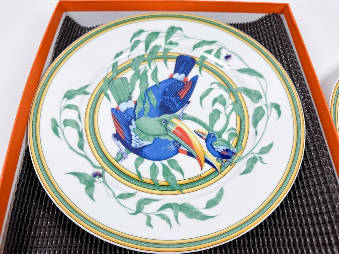 HERMES エルメス Toucans トゥカン 27cm プレート 2枚セット