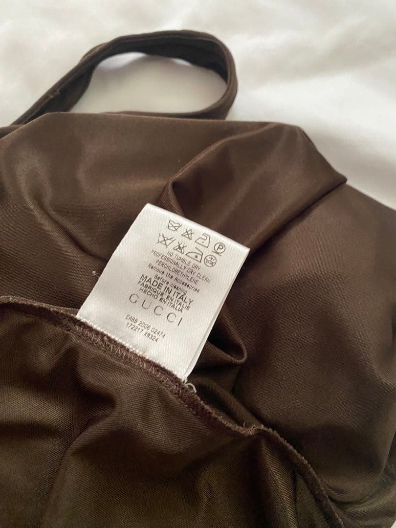 ワンピース Gucci brown halter neck dress