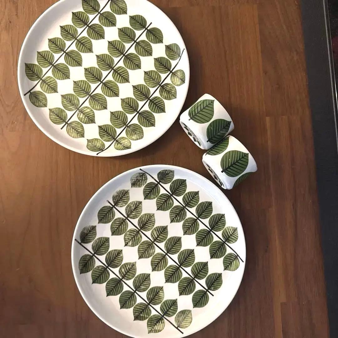 希少‼︎グスタフスベリ　ヴィンテージ　プレート&エッグカップセット