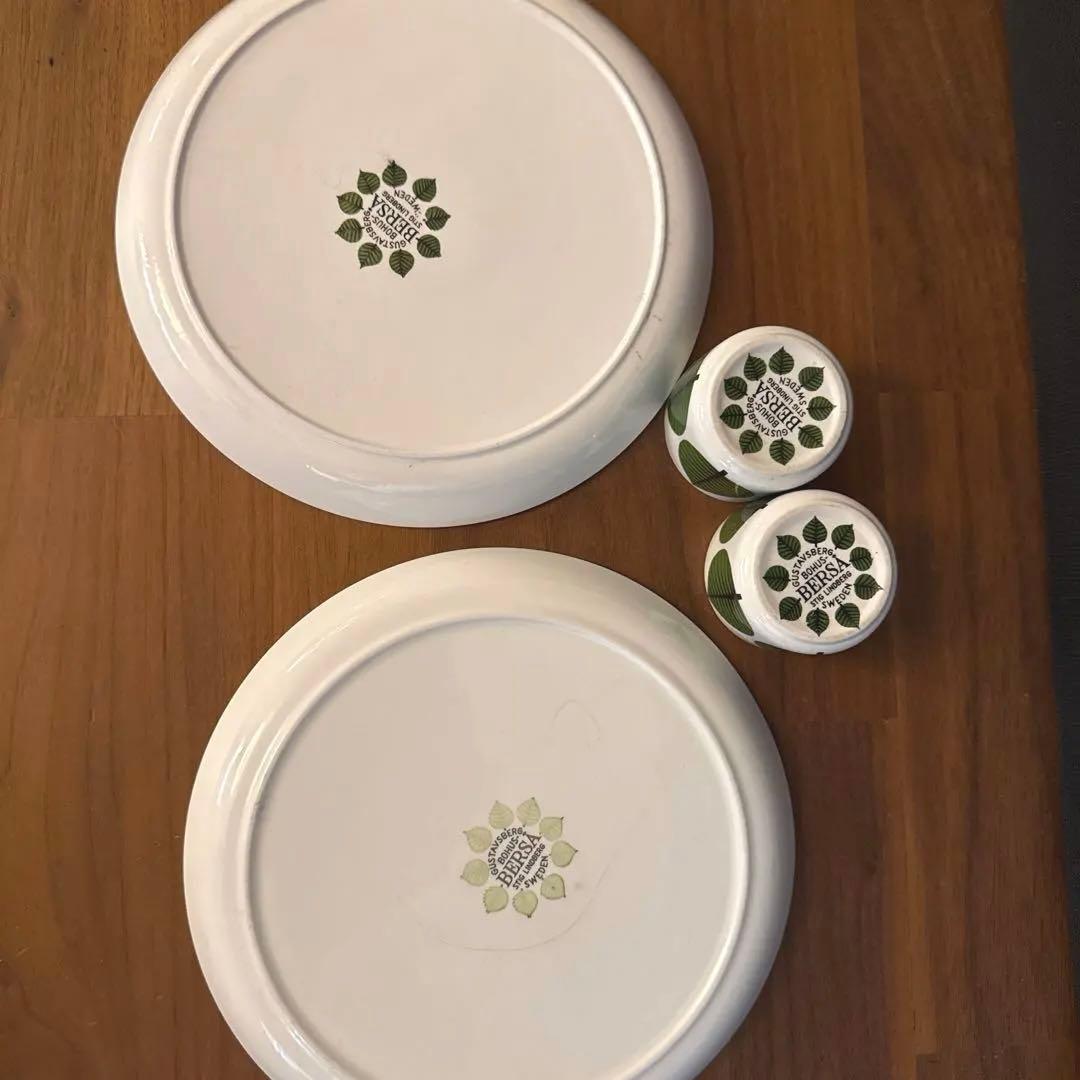 希少‼︎グスタフスベリ　ヴィンテージ　プレート&エッグカップセット