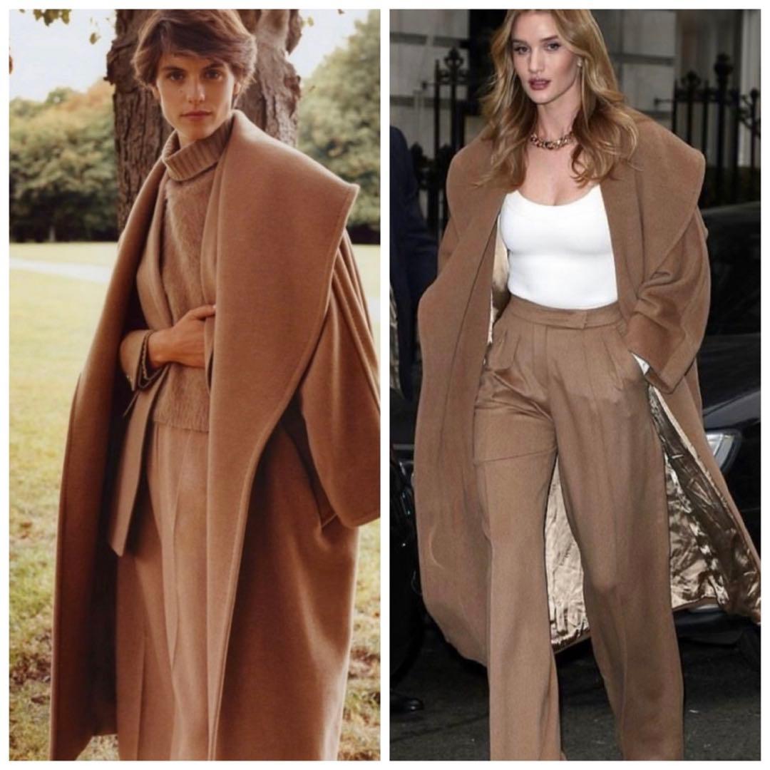 ★新品同様★MaxMara マックスマーラ白タグ キャメル ロングコート★