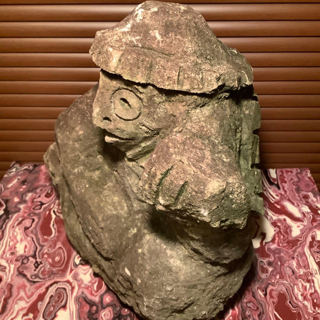 室町〜江戸期・石仏「水神・河童大明神」清流山・水精霊・火水難除・神社祀り・貴重仏