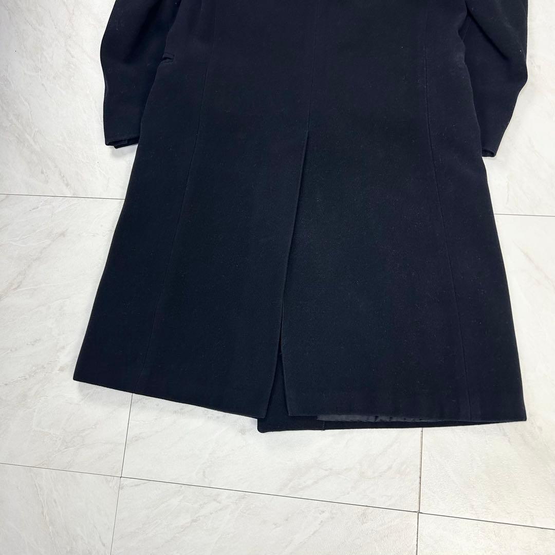 極美品 ジョルジオアルマーニ ウール ダブル チェスターコート 48 ネイビー