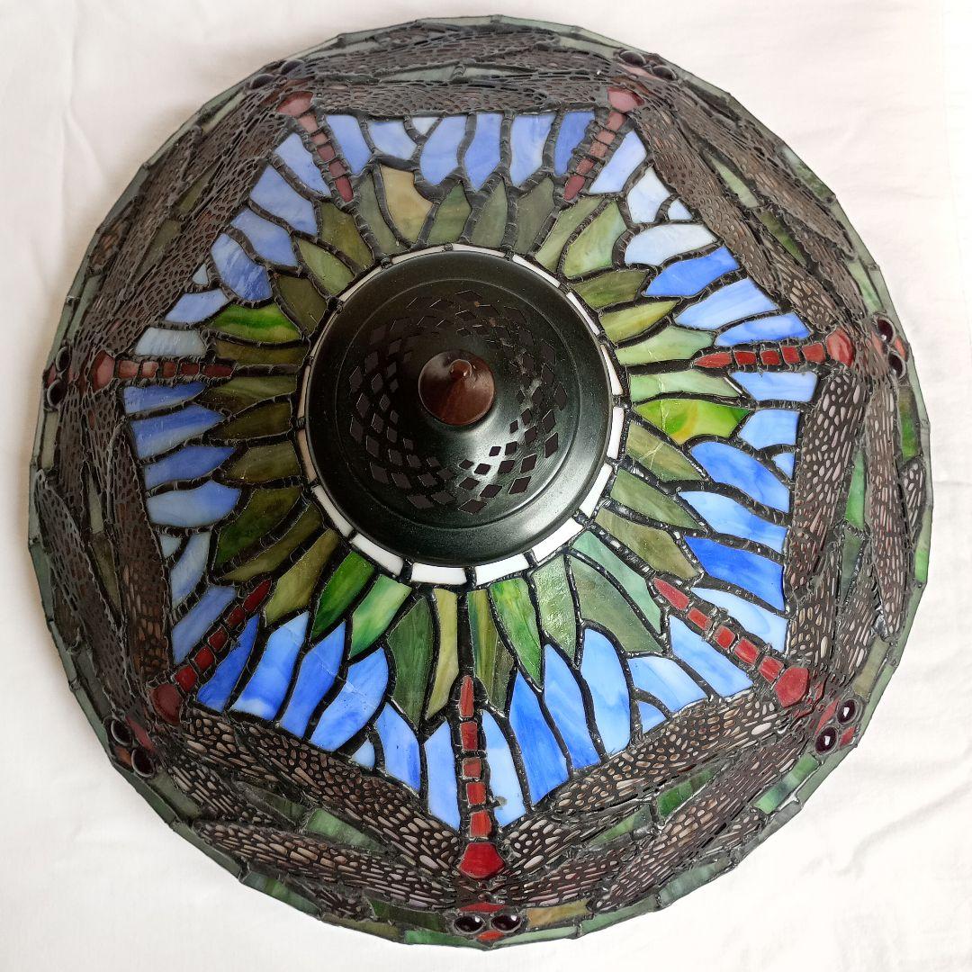 【希少の逸品】ティファニー レプリカステンドグラスランプ ドラゴンフライ