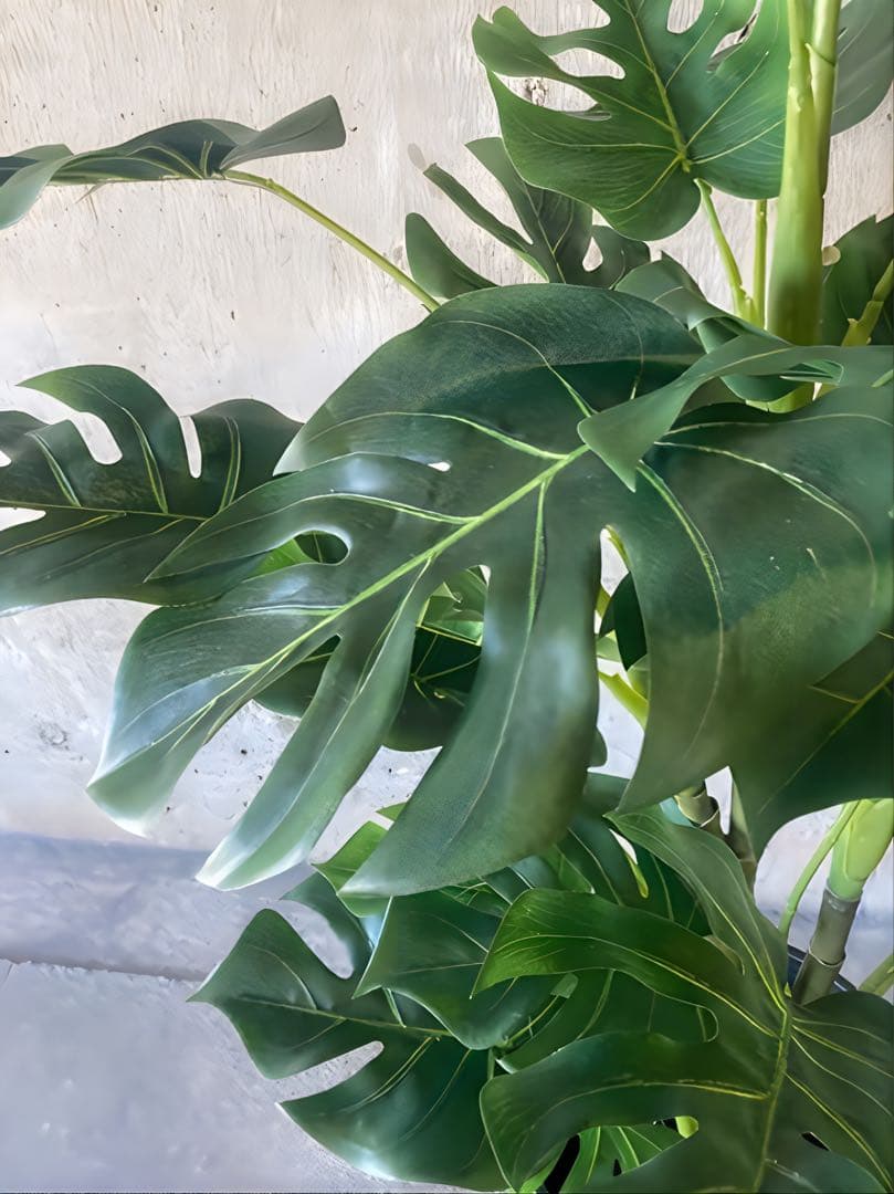 光触媒　人工観葉植物　ウォールグリーン　フェイクグリーン　モンステラ12080