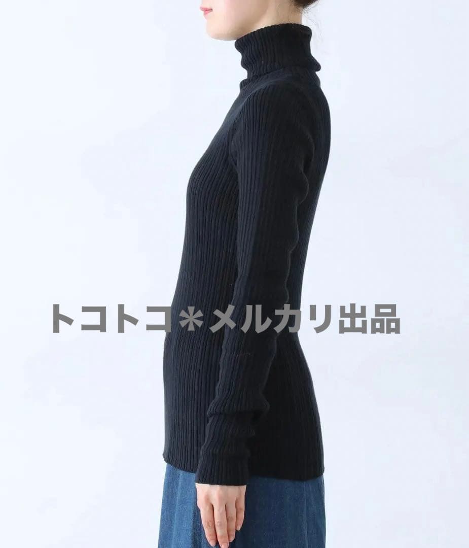 トップス ICHI Antiquite's / Rib Knit Turtle Neck