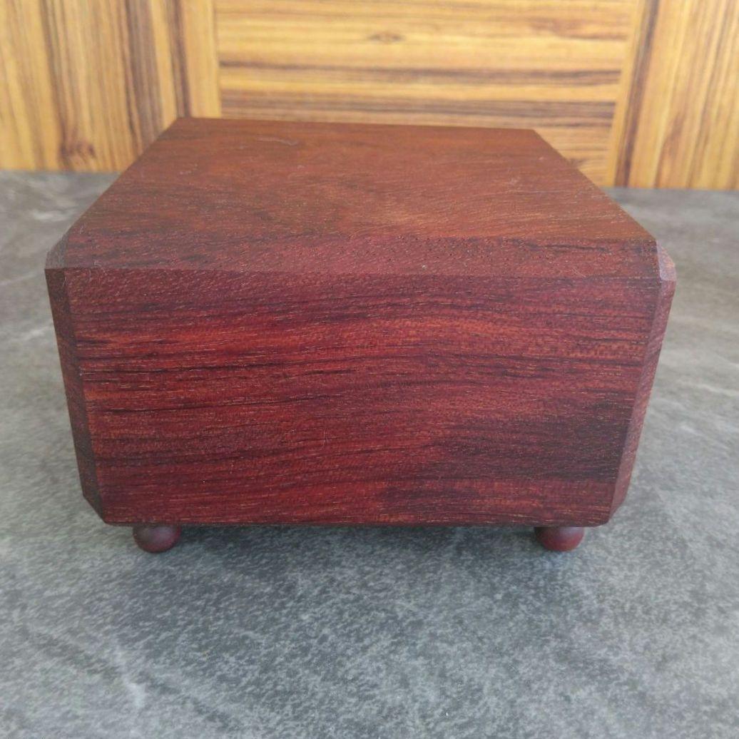 飾り台 　ブビンガ無垢材 　3点セット