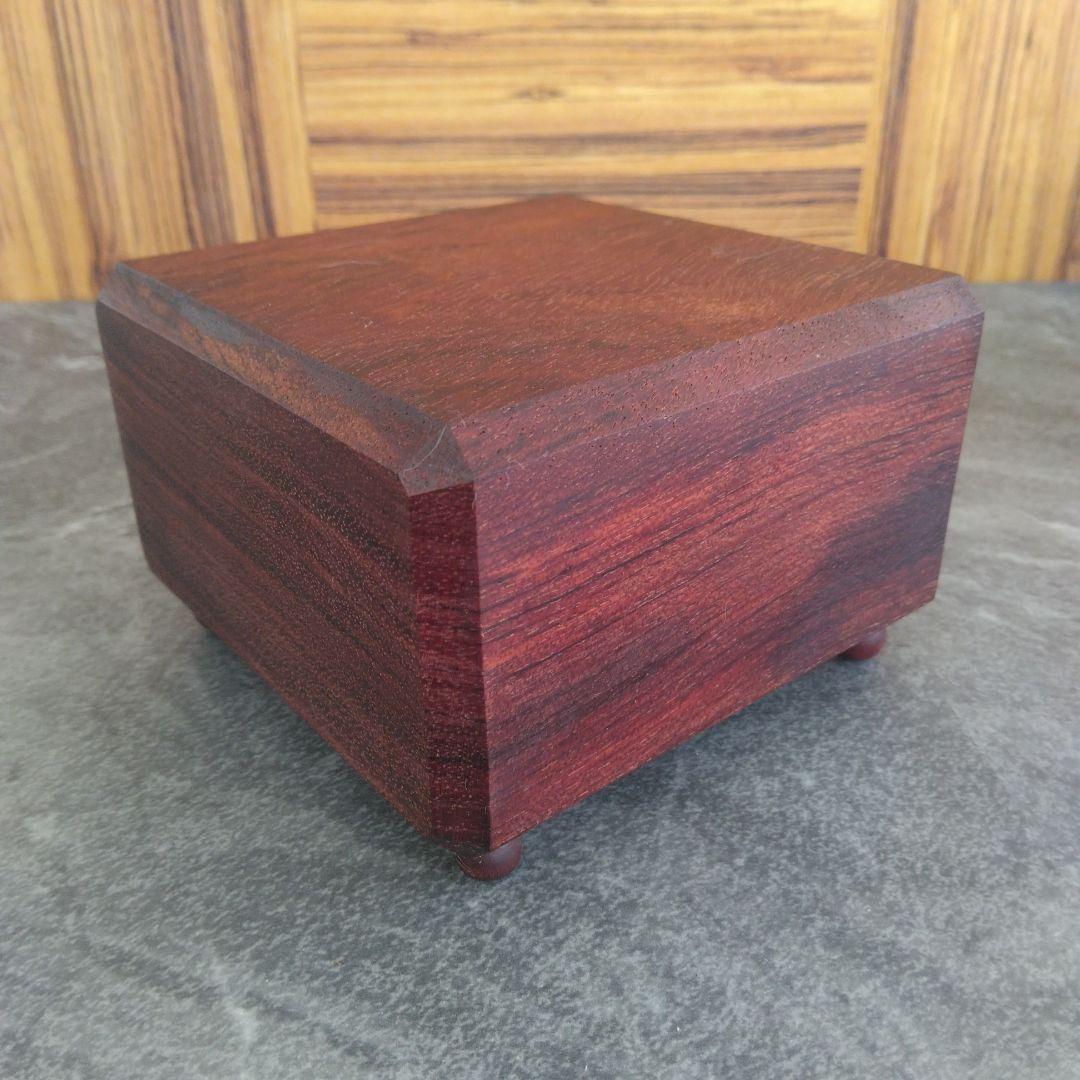 飾り台 　ブビンガ無垢材 　3点セット