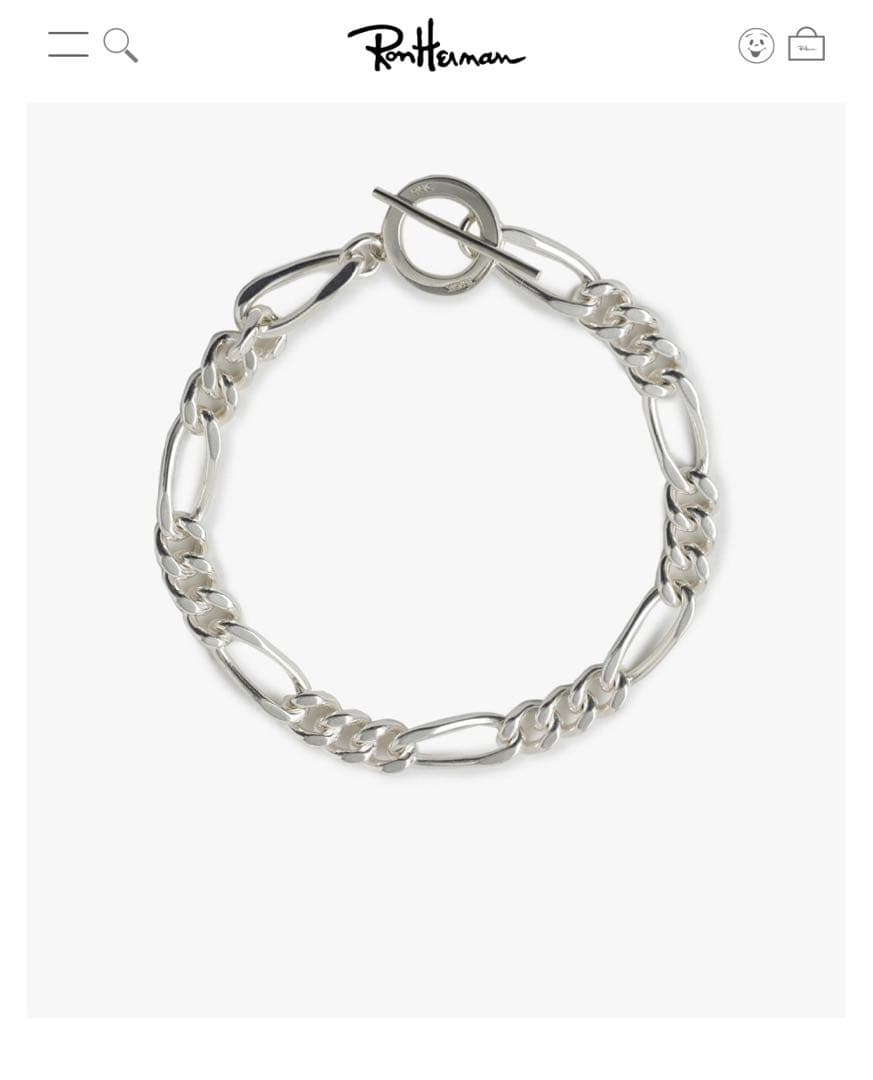 I’M OK for RHC ⭐️ シルバーフィガロブレスレット⭐️ ロンハーマン