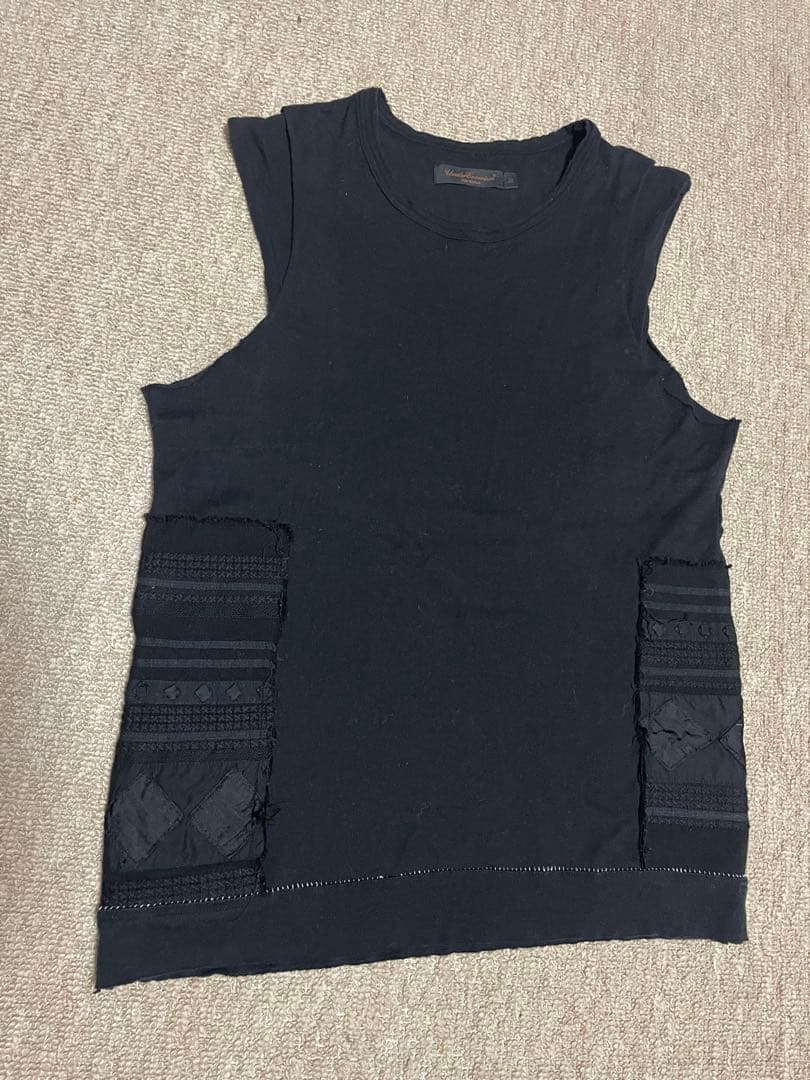 アンダーカバー 民族柄 ノースリーブTシャツ scab期　undercover