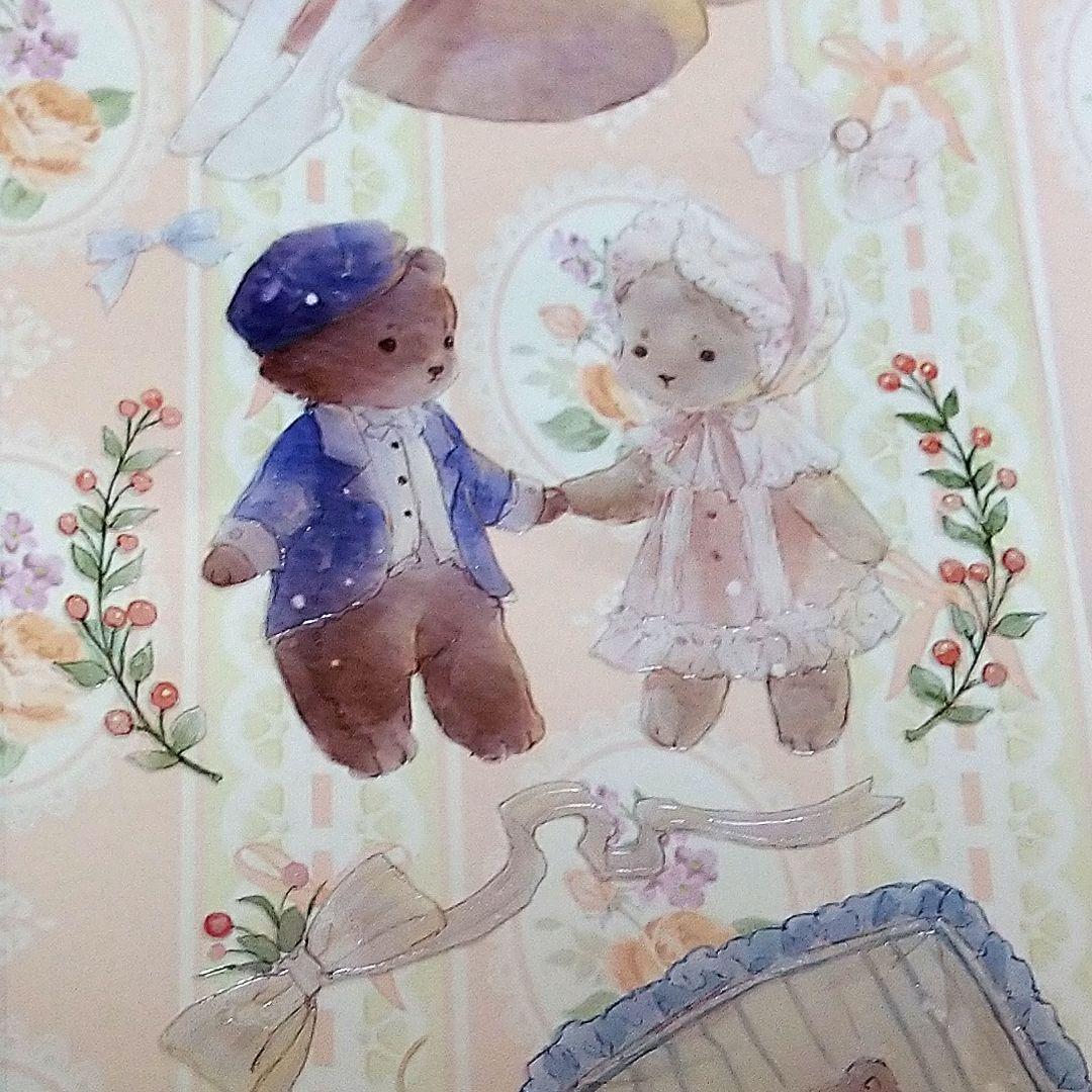 ✩のこり１✩J1028＃小熊华尔兹(晶透)komos切り売り海外人物マステ女の子