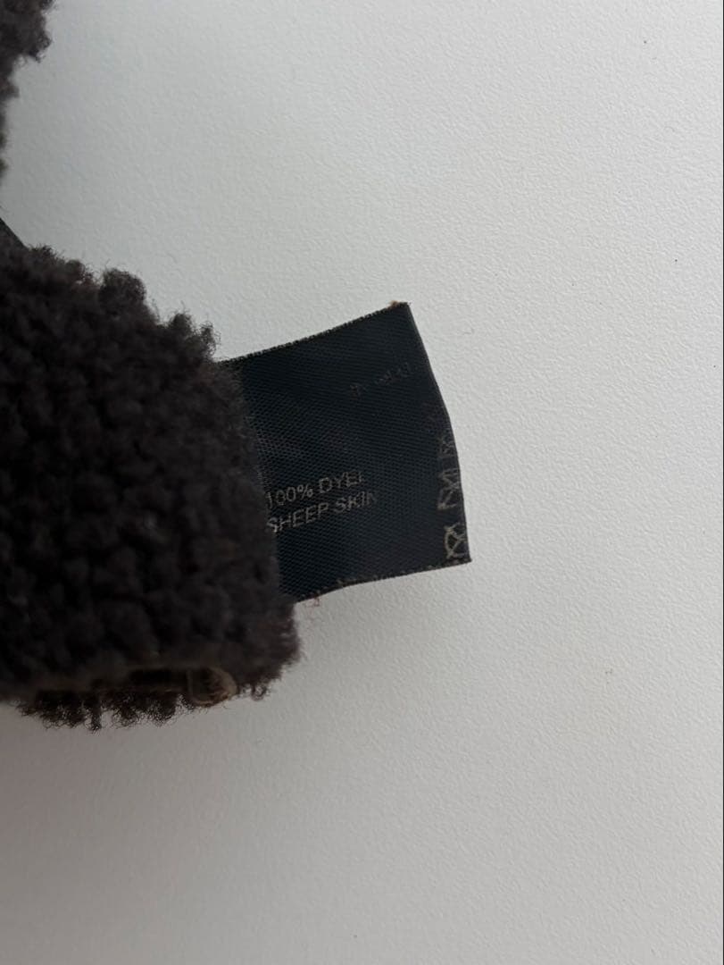 小物 Archive Miu Miu Mouton Gloves Brown