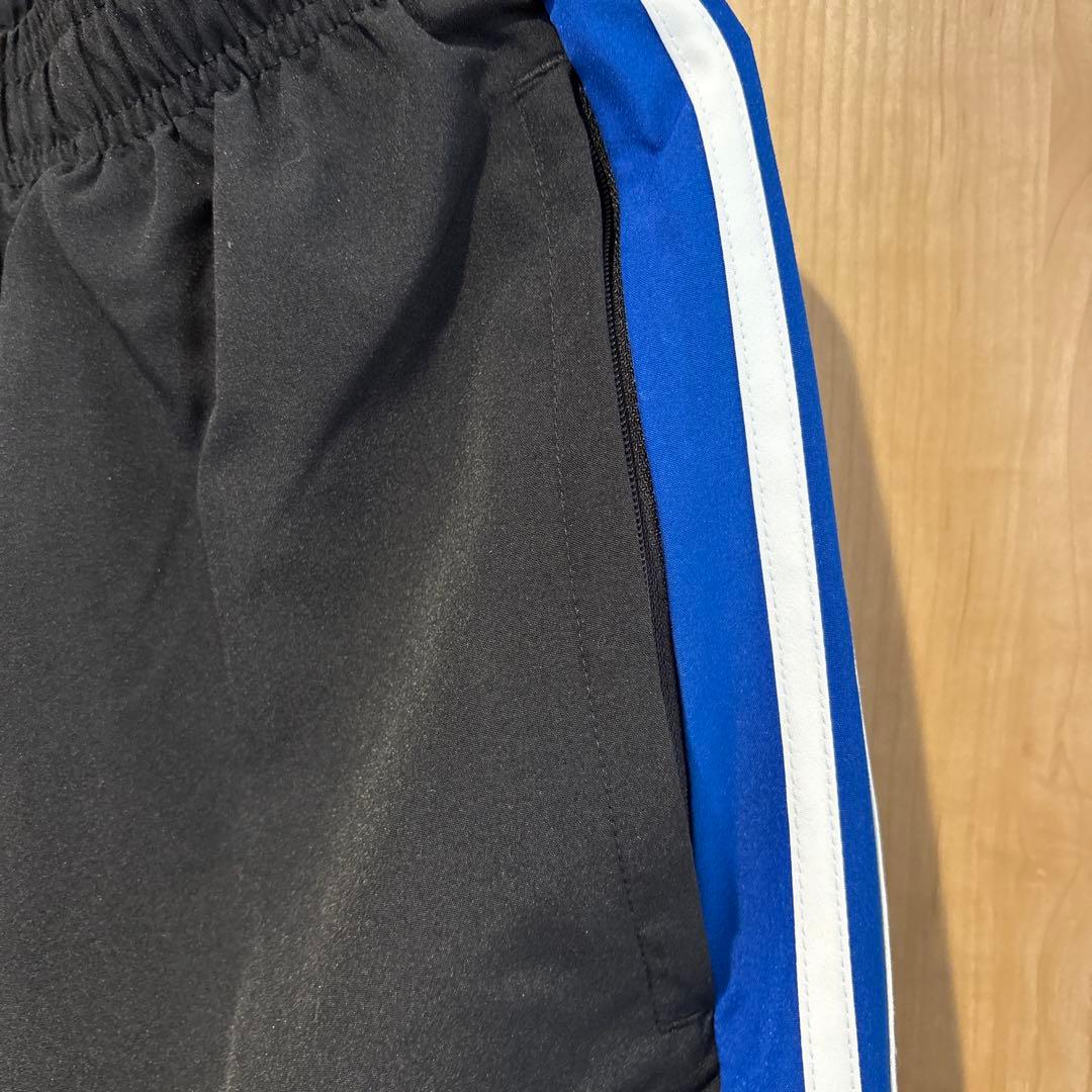 極美品 adidas ウィンドブレーカー上下セットアップ ブラック/ブルー M