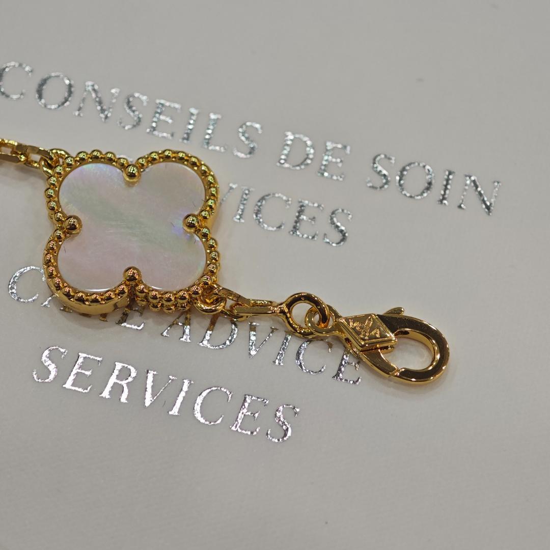 美品 ヴィンテージアルハンブラ 5 モチーフ マザーオブパール