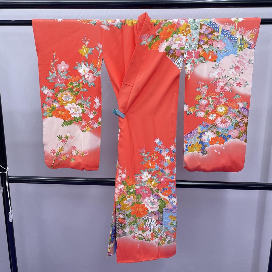 ★4047★ 子供着物 七五三 女の子 四つ身 単品