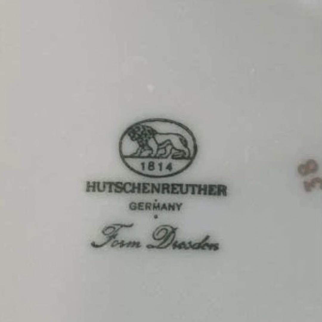 【フッチェンロイター】　ドレスデン　フラワー　平皿 4枚