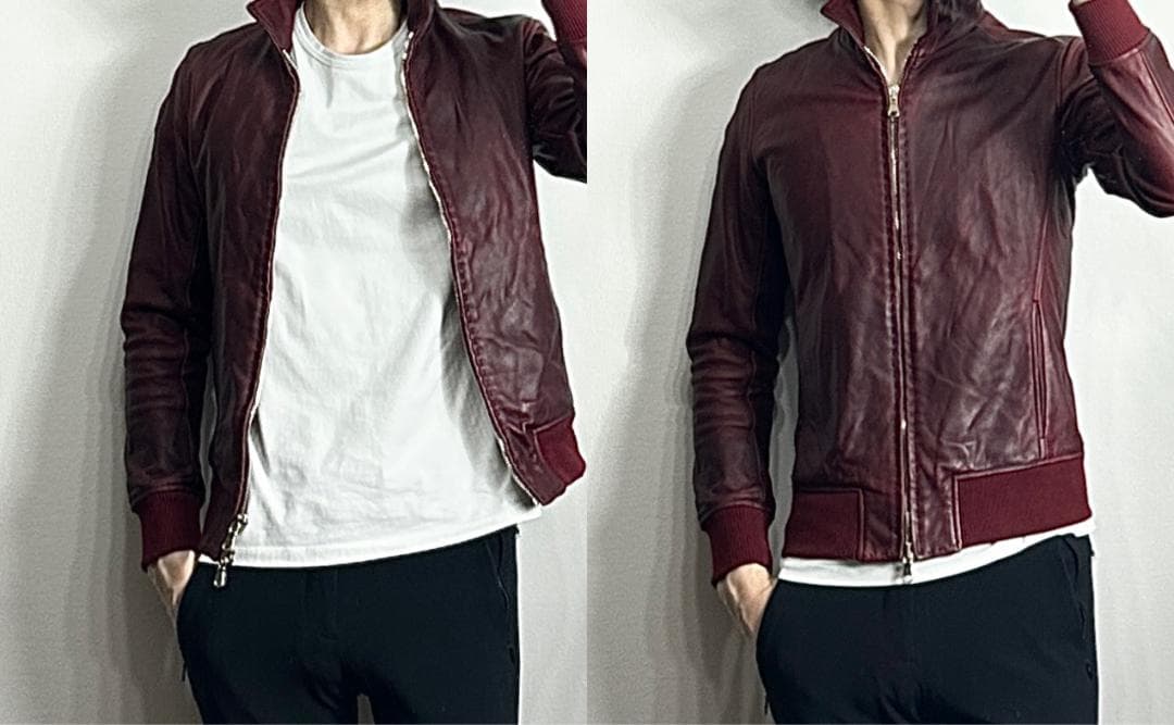 定価19万 junhashimoto MINI COLLARレザーライダース 2