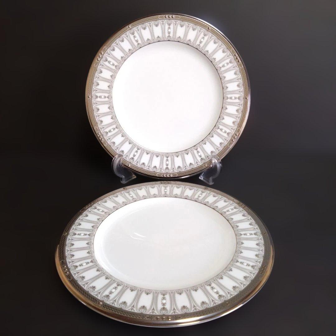 未使用 Noritake シャトレーヌプラチナ プレート 24cm 2枚