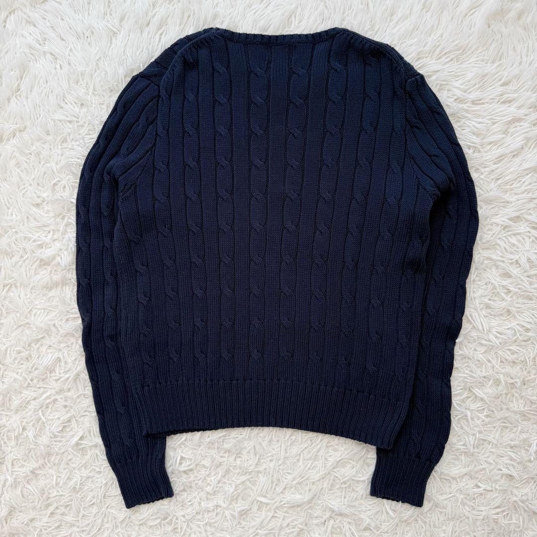美品⭐︎Polo by Ralph Lauren ケーブルニットセーター ネイビー