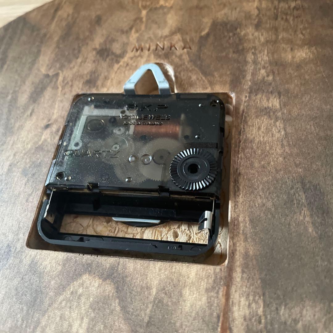 木製 ナチュラル掛時計 直径21cm