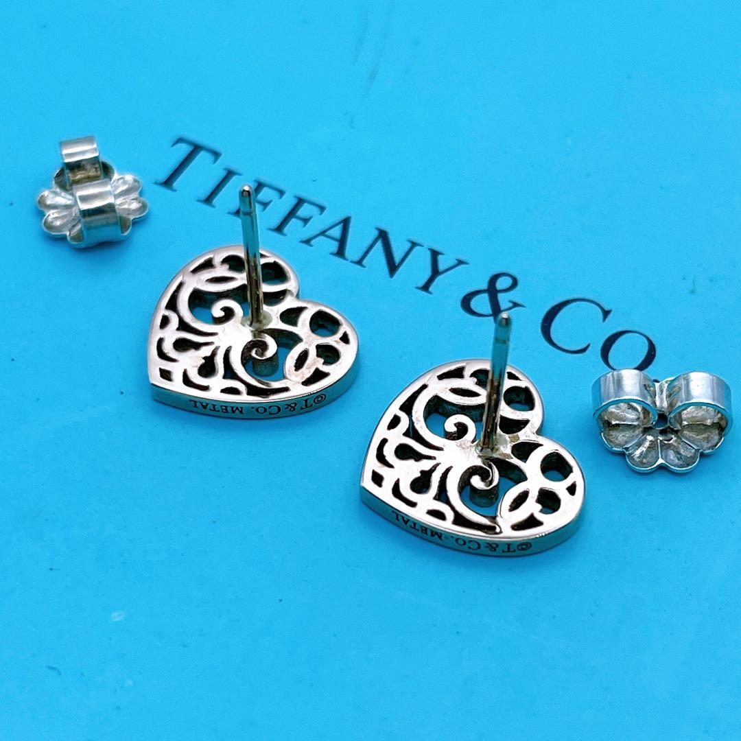 Tiffany & Co. 廃盤　ピアス　エンチャント　ハート　ルベド　メタル