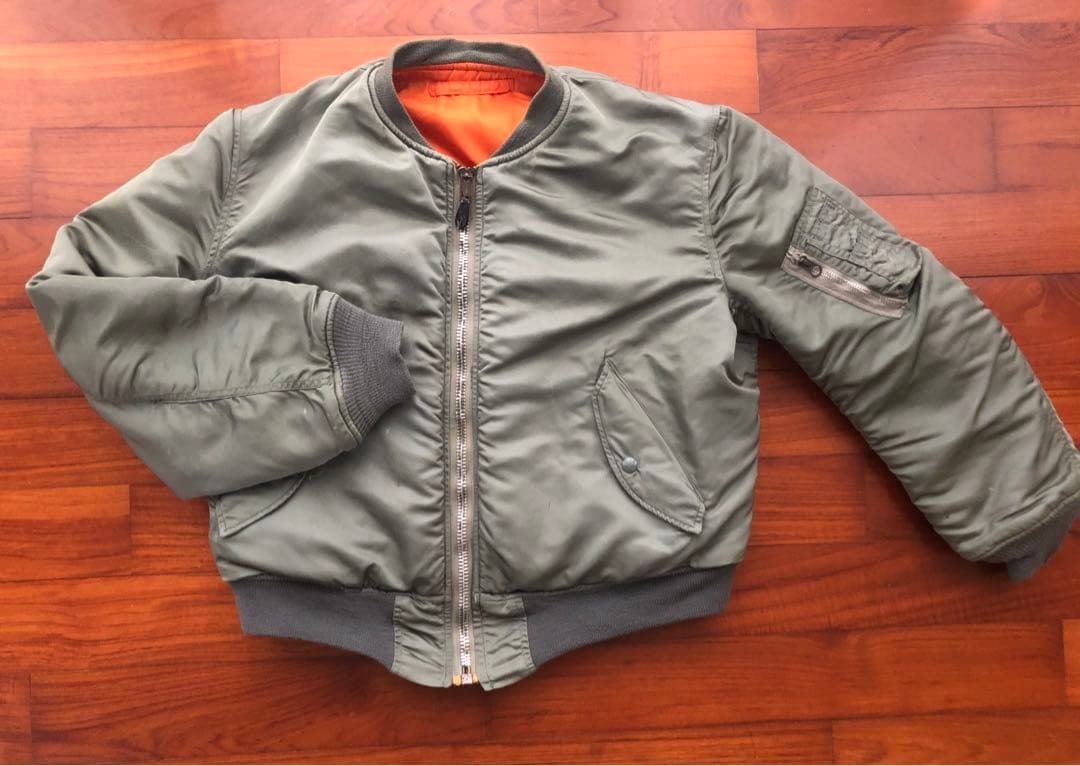 実物 米軍 MA-1 アルファ社 フライトジャケット